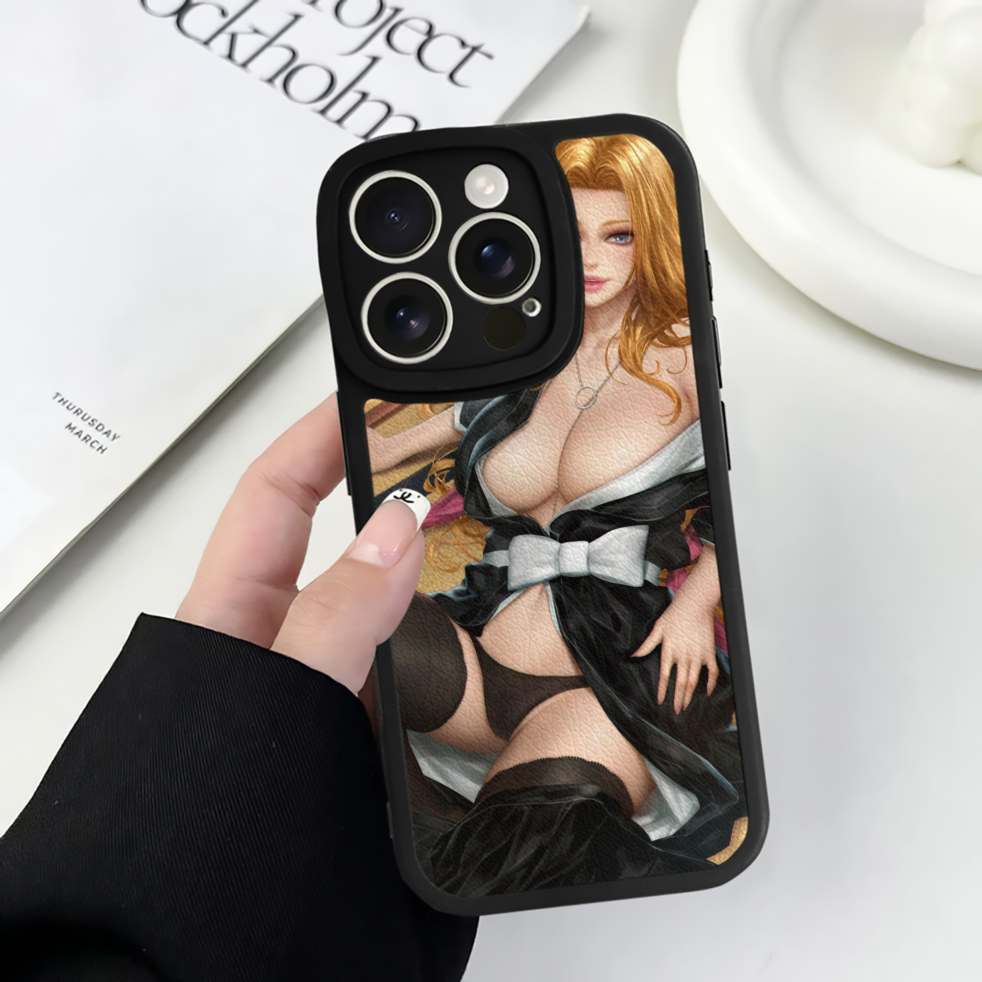 （画像用） ブリーチ BLEACH 【iPhone 16シリーズ対応】シリコンスマホケース（レザー調） 材質：シリコン